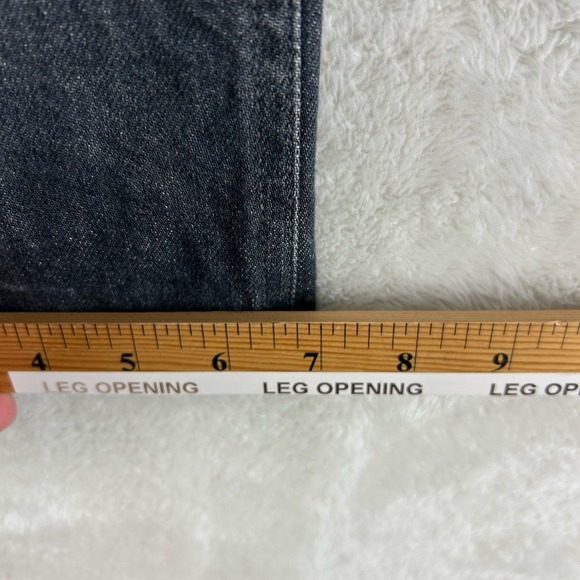 Nudie Jeans Co Grim Tim Jeans Men's 30x26 Crinkle Grey Button Fly Tag 31x32 - Picture 9 of 15